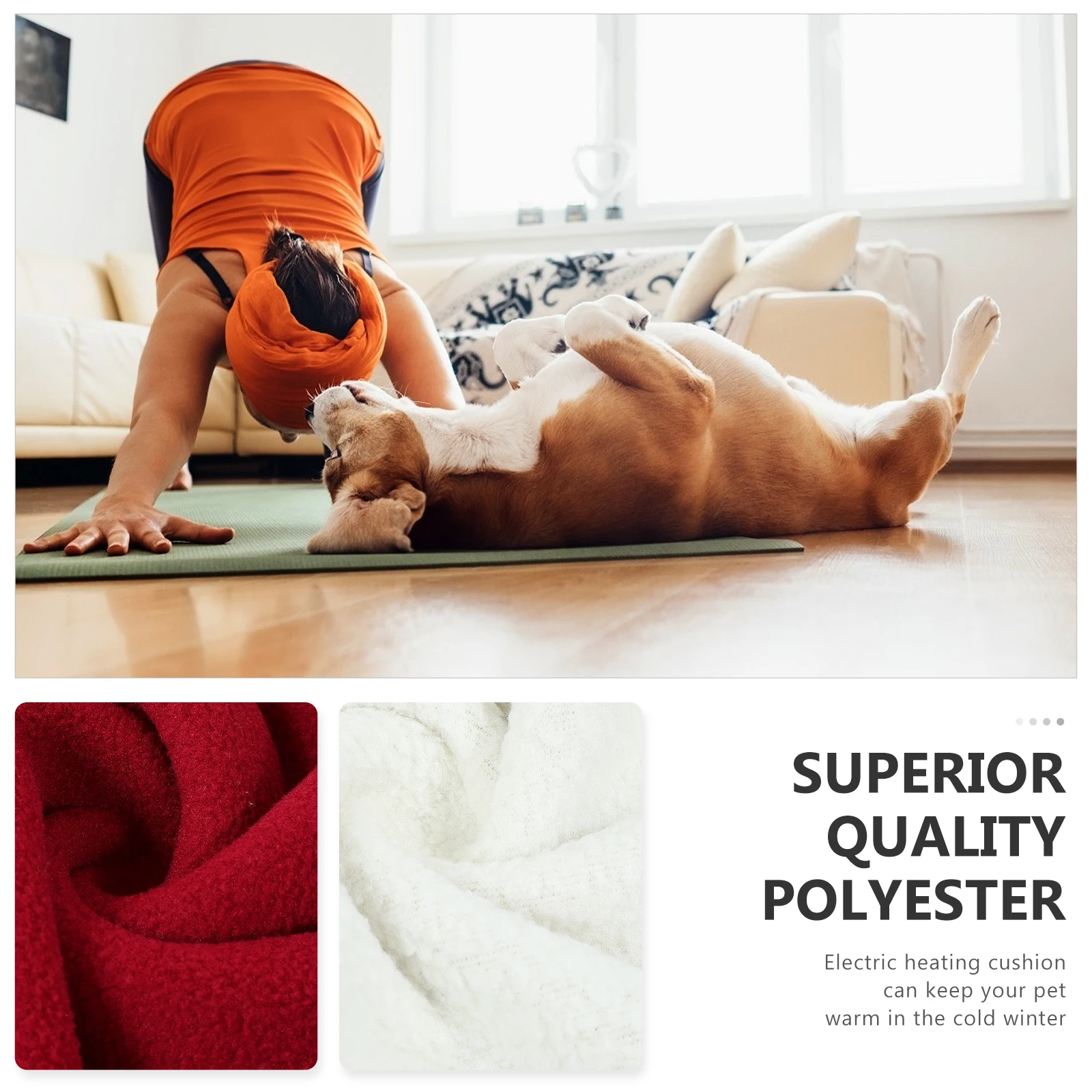 

Cat Heat Mat Warming Dog Self Bed Heating Pad Heater Heated Cushion for Dogs Warmer