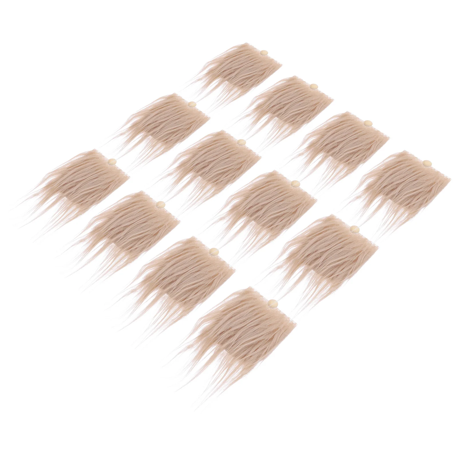 12Sets Gnome Beard Decor Pre-Cut Simulation Hair Material for Unfinished Dwarf Crafts Comfortable Touch Great for Group DIY