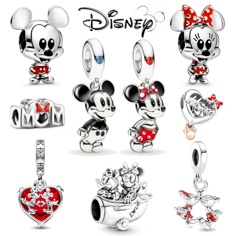 

Disney 925 Sterling Silver Lion King Bead Donald Duck Dumbo Original Charms Fit Pandora Bracelet Mickey Minnie DIY Charm Jewelry