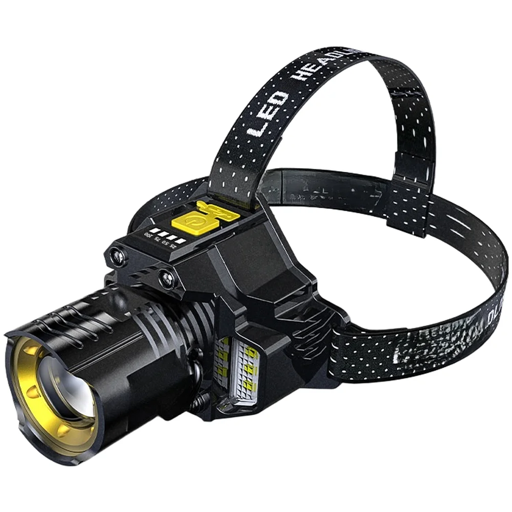 USB Rechargeable Wave Induction Headlamp Ultra Bright 300 to 500 meters Range Hands for Night Kayaking and Boating