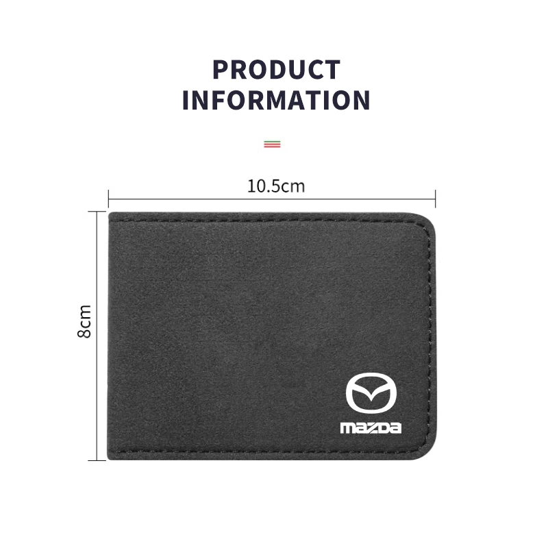 Car Driver License Holder Credit Card Bag Cover Purse Wallet For Mazda 6 3 CX5 5 2 323 CX7 Demio Atenza Axela MX30 CX30 CX3 CX9