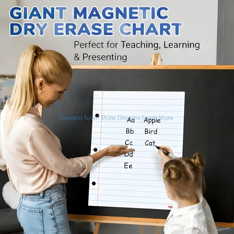 HX6A Large Lined Writing Board Sheets for Teacher Lessons and Practice