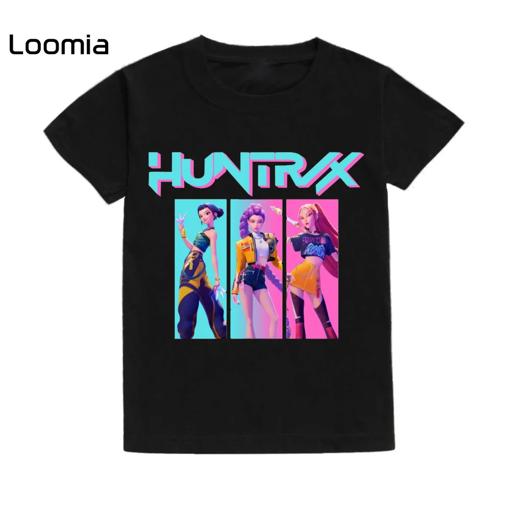 

Kpop Demon Hunter Summer Korean Fashion Women's T-Shirt O-Neck Women's T-Shirt Harajuku Streetwear Ladies' T-Shirt Fashion Top