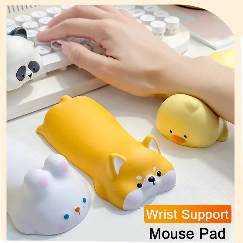 Kawaii Panda Wrist Rest Support For Mouse Pad Computer Laptop Arm Rest Ergonomic Mouse Pad Typing Wrist Rest Office Accessories