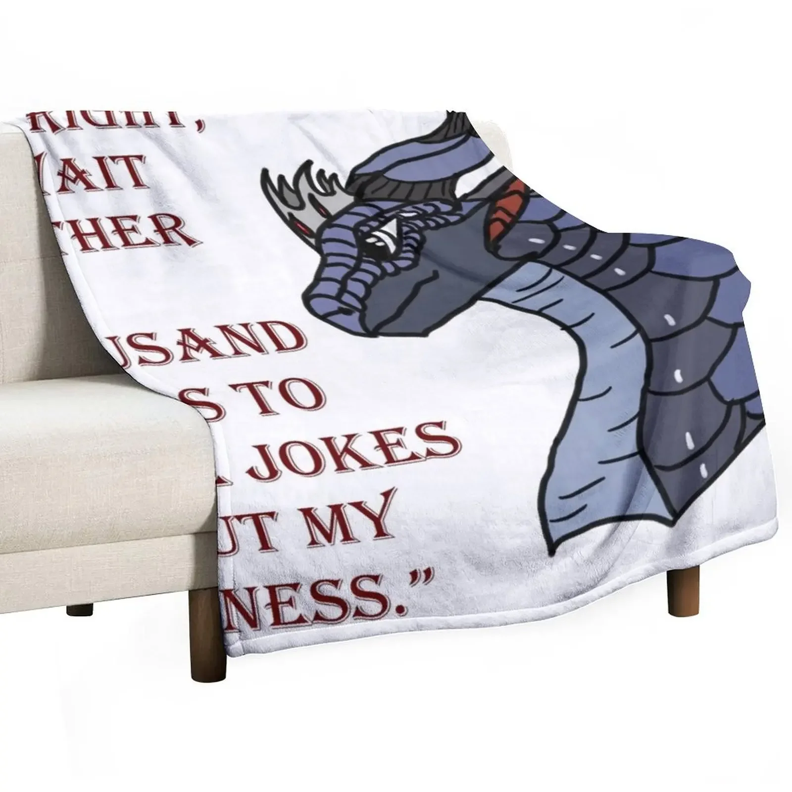 Darkstalker Quote [OUTDATED!! SEE DESCRIPTION!!] Throw Blanket blankets and throws Bed covers Flannel Blankets