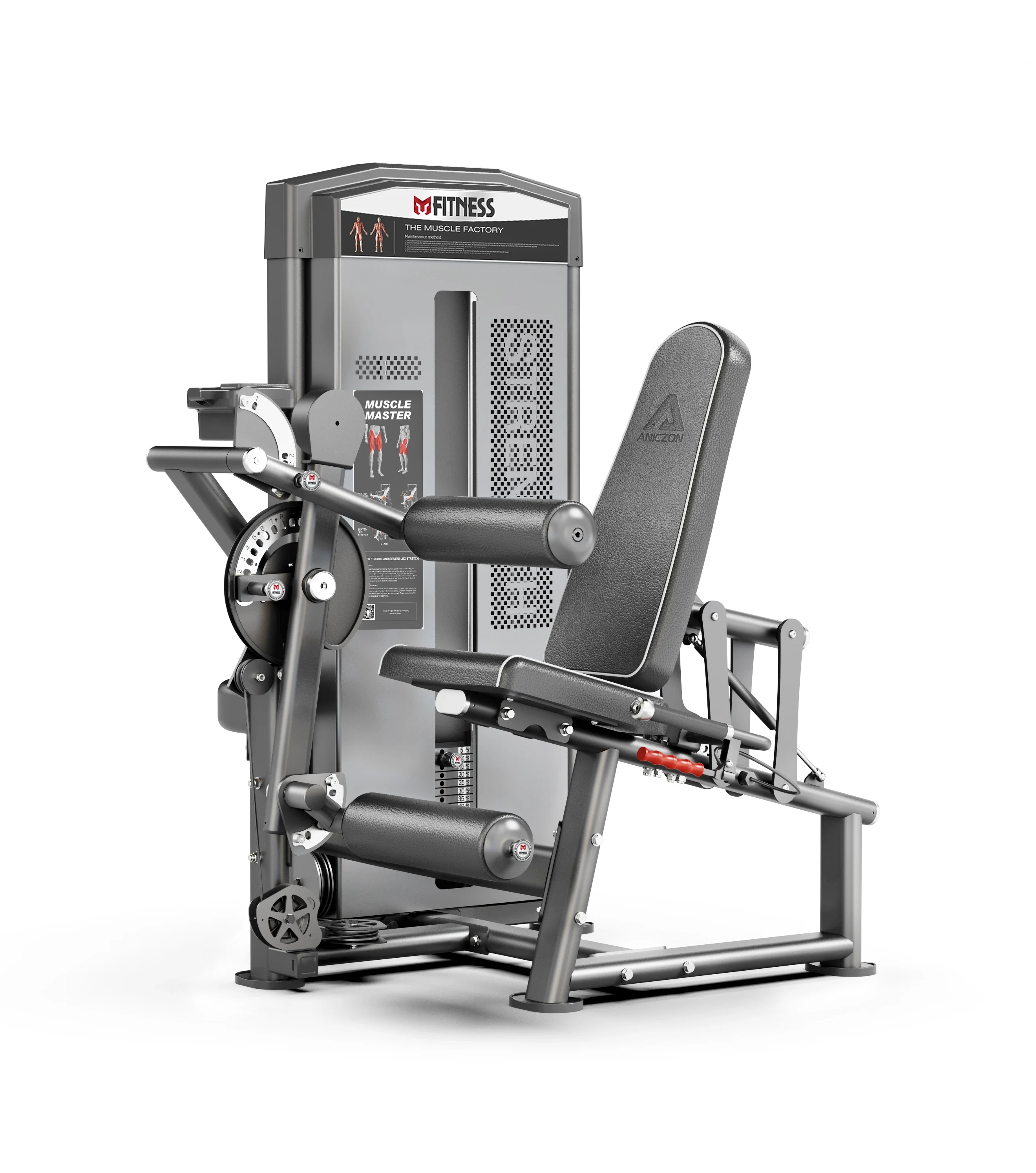 Seated Leg Curl and Extension Combo Machine for Hamstring and Quadriceps Training