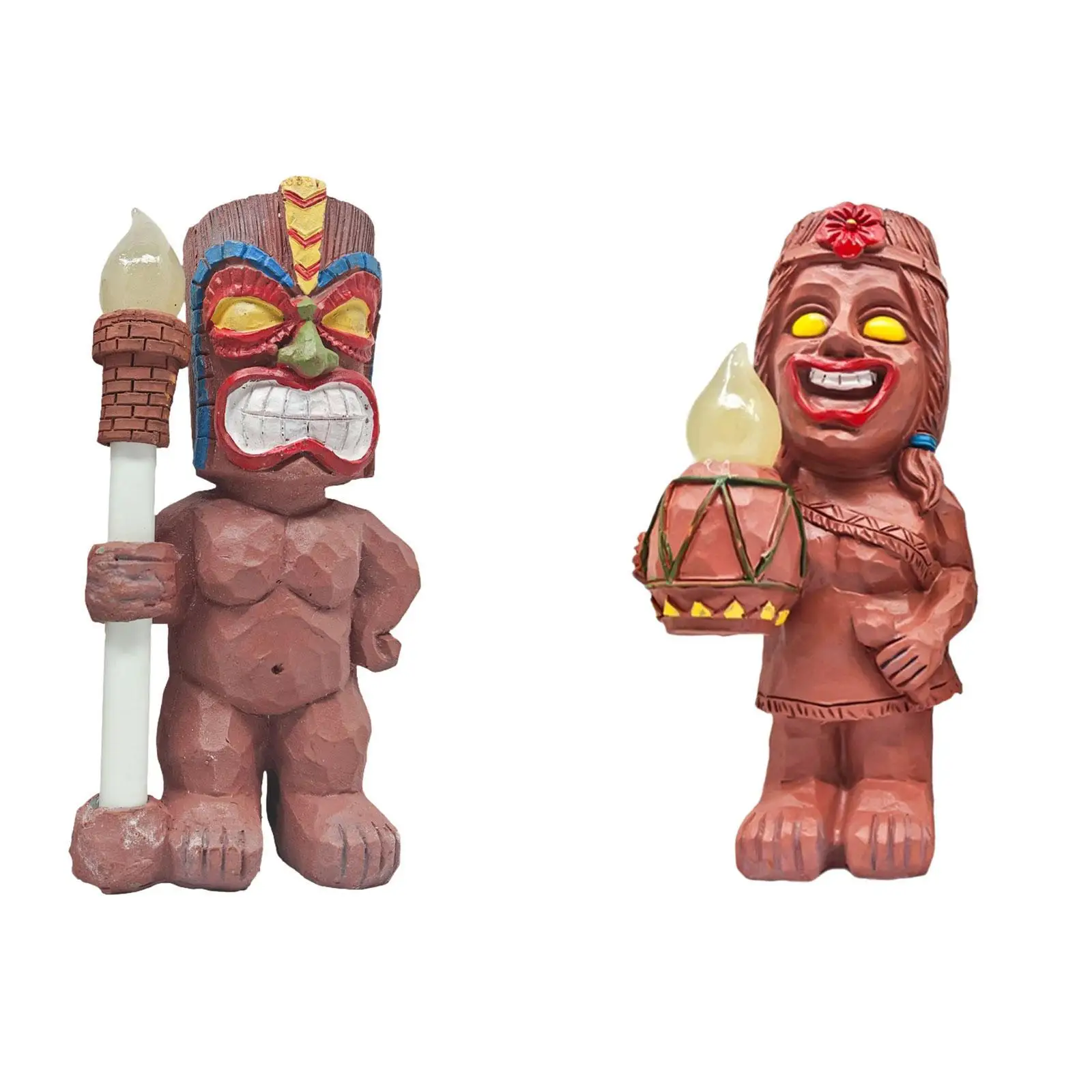 

Figurine Light Solar Outdoor Statue Housewarming Gift Art Ornament Outdoor