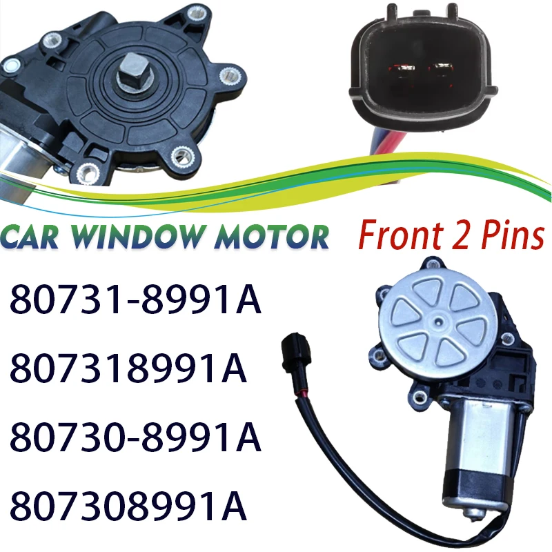 Front 2 Pins Window Motor for Nissan Sentra ALTIMA FRONTIER X-TERRA MAURANO 80731-8991A 807318991A 80730-8991A 807308991A Parts
