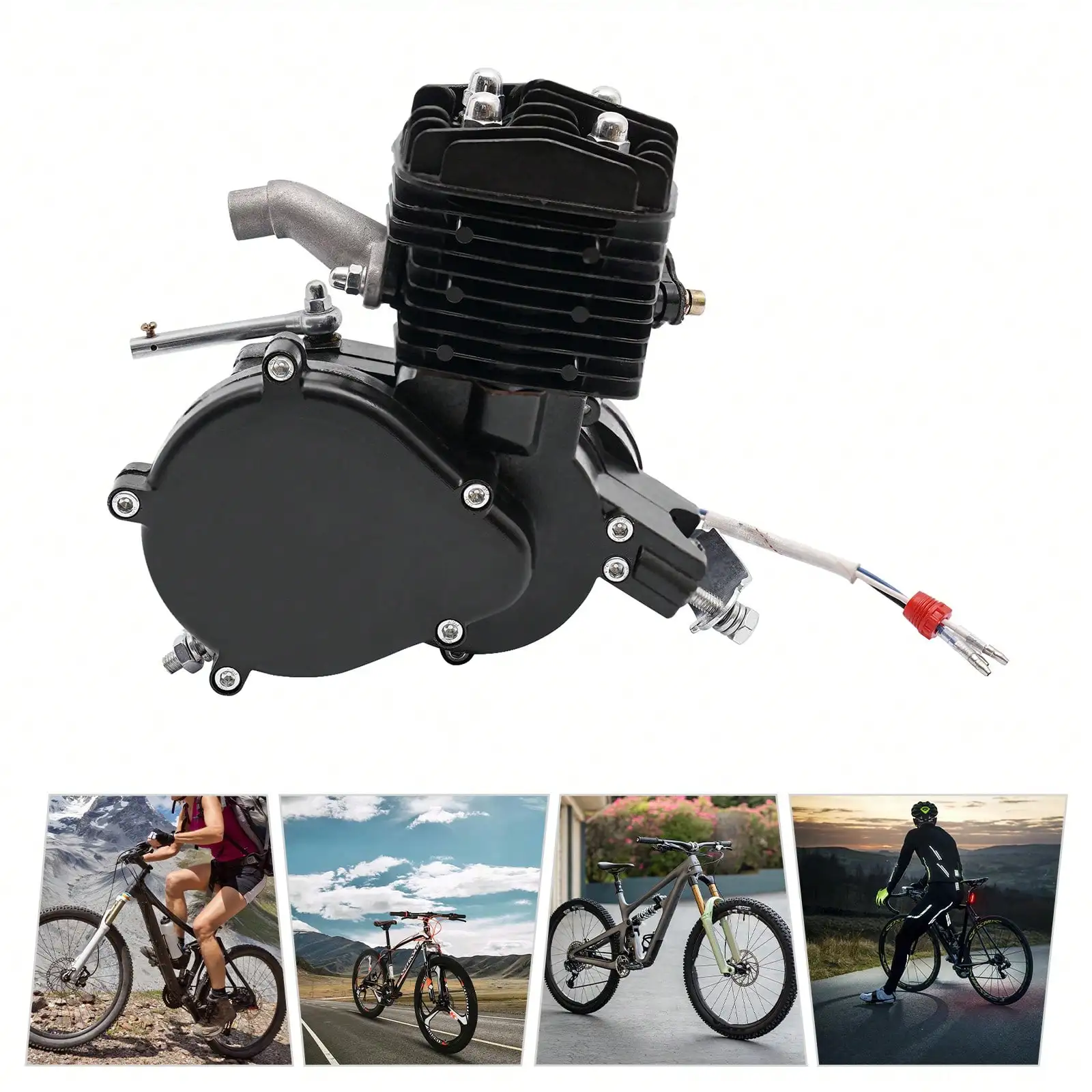 

Bike Motor Kit 80cc Motorized Bike Kit 2 Stroke Bicycle Engine Kit Fit For 26-28" Bikes