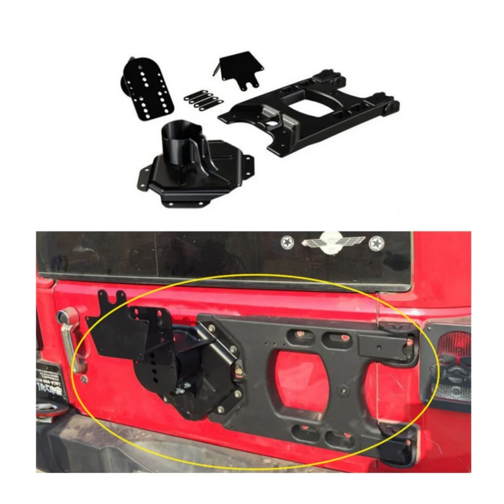 

Кронштейн запасного колеса из черного алюминиевого сплава для Jep Wrangler JK 2007-2017 J152