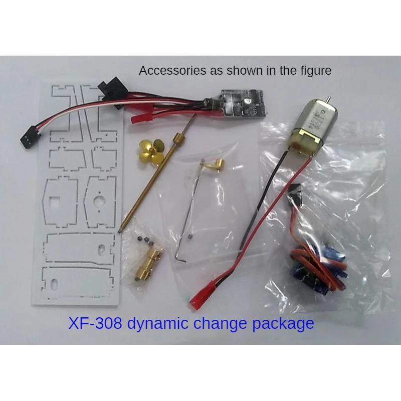 리모컨 보트 모델 조립 키트, 지중해 스타일 윌리스 미니 낚시 보트 모델, DIY 장난감 선물 컬렉션, XF308