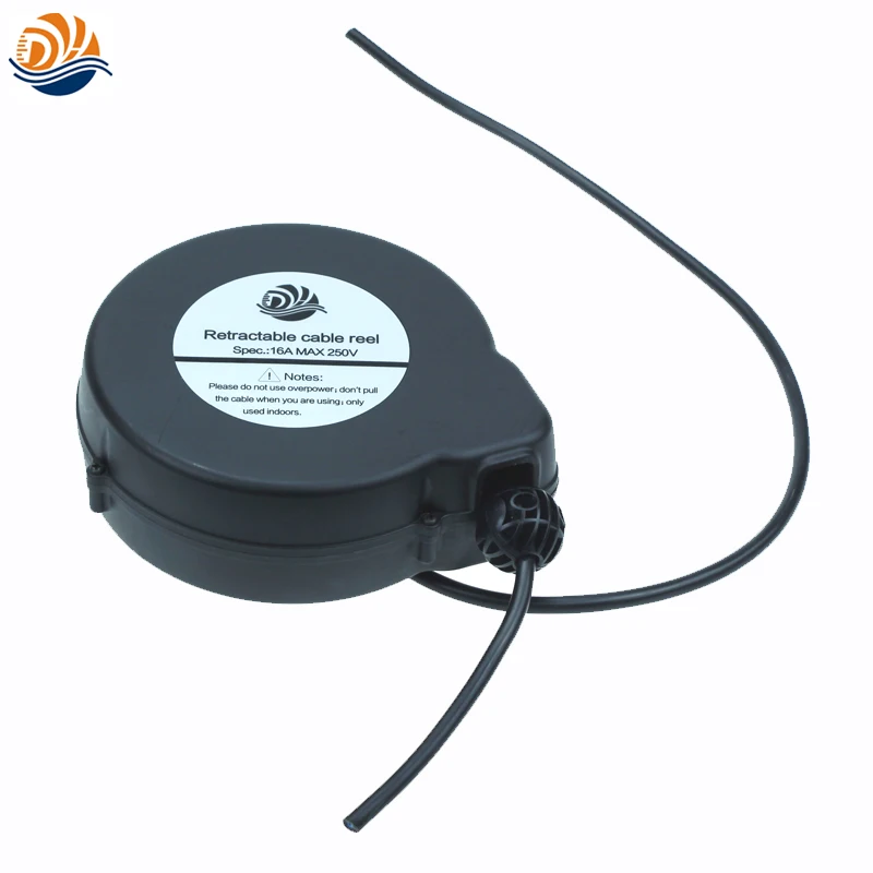 Customized Connector Small 2C/3C 10-13A Power Extension Electric Retractable Cable Reel