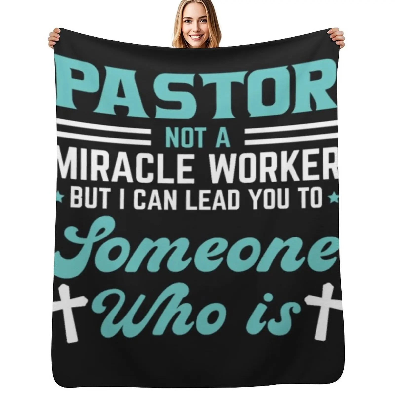 Pastor miracle worker someone who it Throw Blanket Picnic Travel Plush Blankets For Bed Beautifuls Vintage Blankets