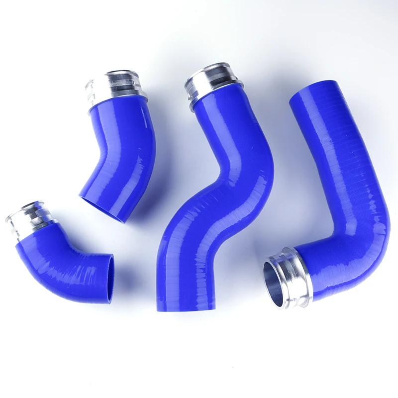 Intercooler Hoses For VW Volkswagen Golf MK5 GTI MKV 2.0T FSI Turbo Boost Tube Kit Silicone Pipes 4-Ply 4Pcs 10 Colors