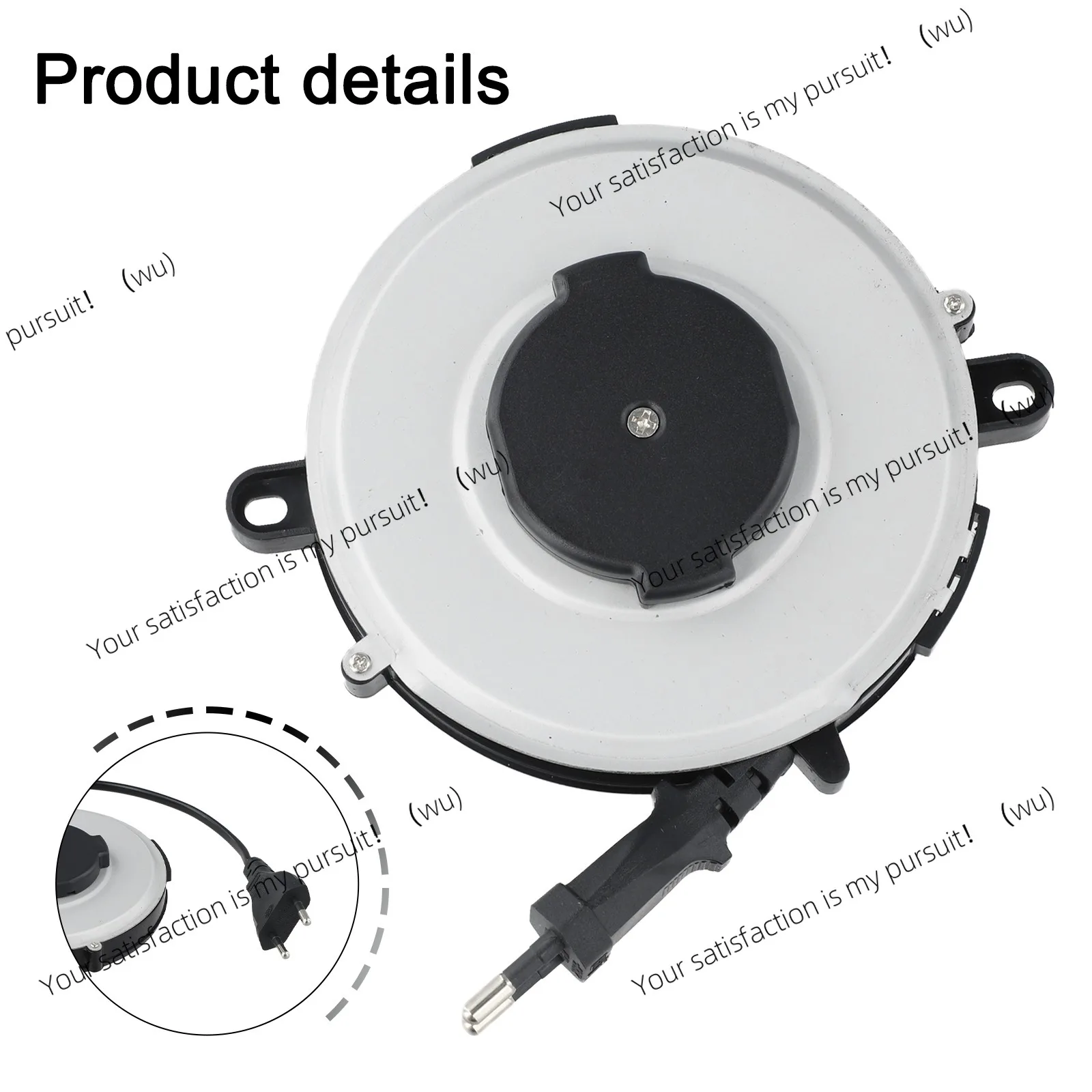 

Automatic telescopic power reel cable 2 cores 0.75 square 1.8 meters extension, telescopic power cord retracted