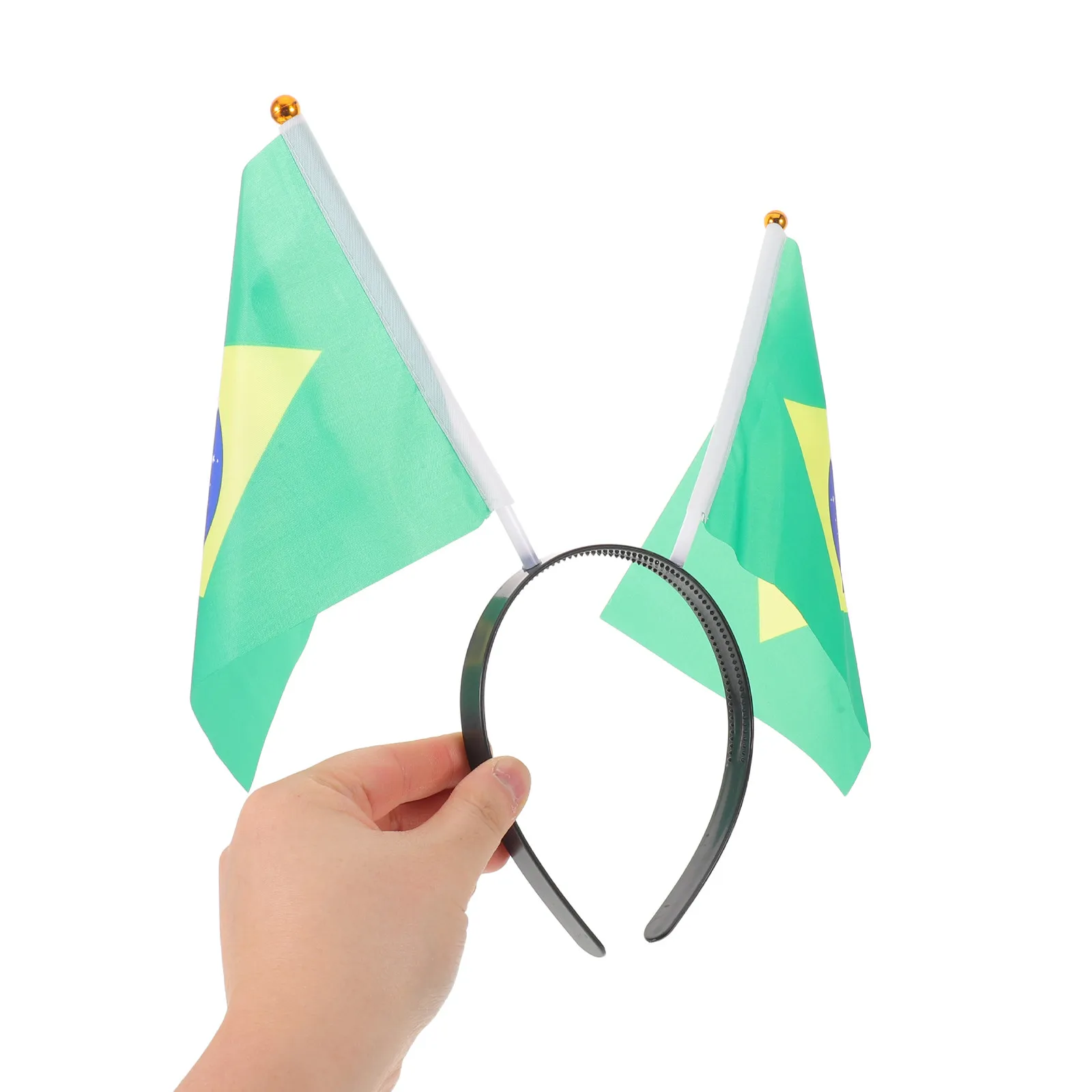 

6 шт. повязок на голову с флагом Бразилии для футбольных болельщиков, патриотические аксессуары для поддержки команды, спортивные повязки для волос, товары для карнавальных вечеринок