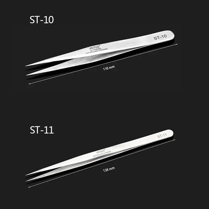 Yelix Eyelashes Tweezers Stainless Steel Mink Eyelash Extension Tweezer  High Precision Eye Lash Makeup Tools