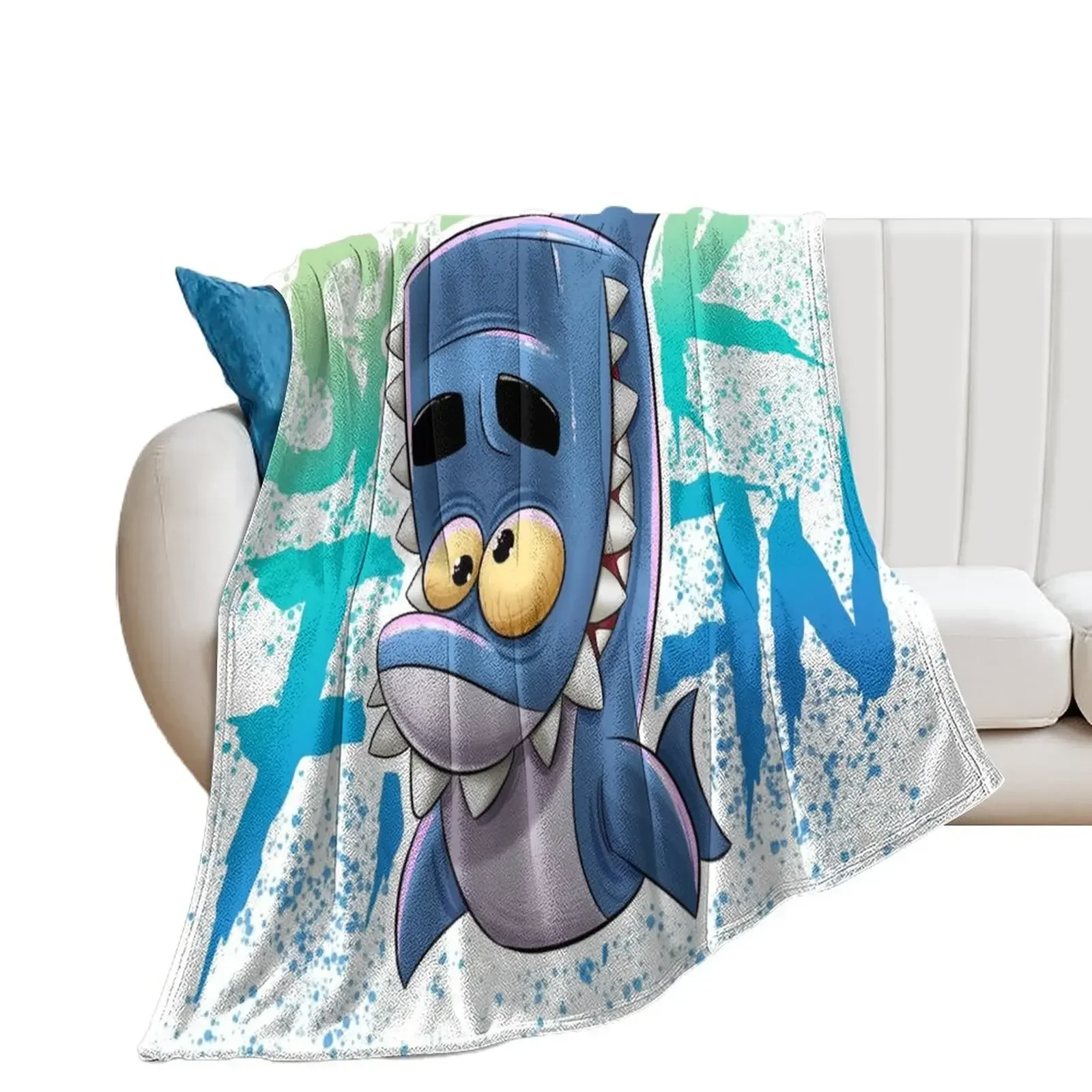 zooba shark fin Throw Blanket Thins Plush anime Blankets