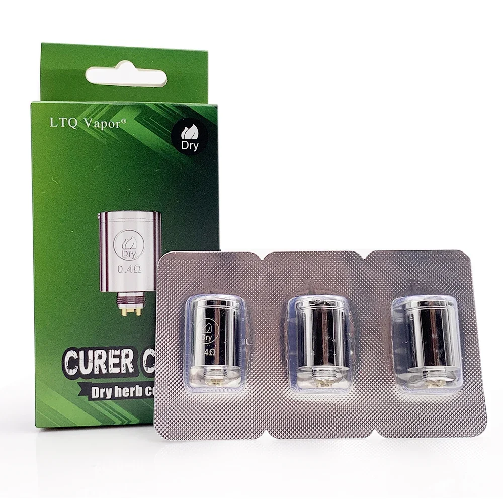 3 ชิ้น/แพ็ค LTQ Vapor Curer Coils ขี้ผึ้งควอตซ์เซรามิคน้ํามันสมุนไพรเปลี่ยนหัวม้วน E-cigs Core สําหรับ Curer สมุนไพร Vaporizer Kit