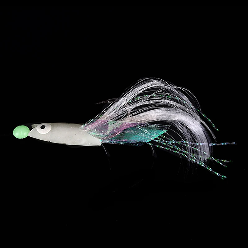 5szt Sztuczna przynęta Laser Fish Skin Hiszpański hak z makreli Luminous Fishing Sabiki Rig String Hook For Sea Fishing Lure Equipmen