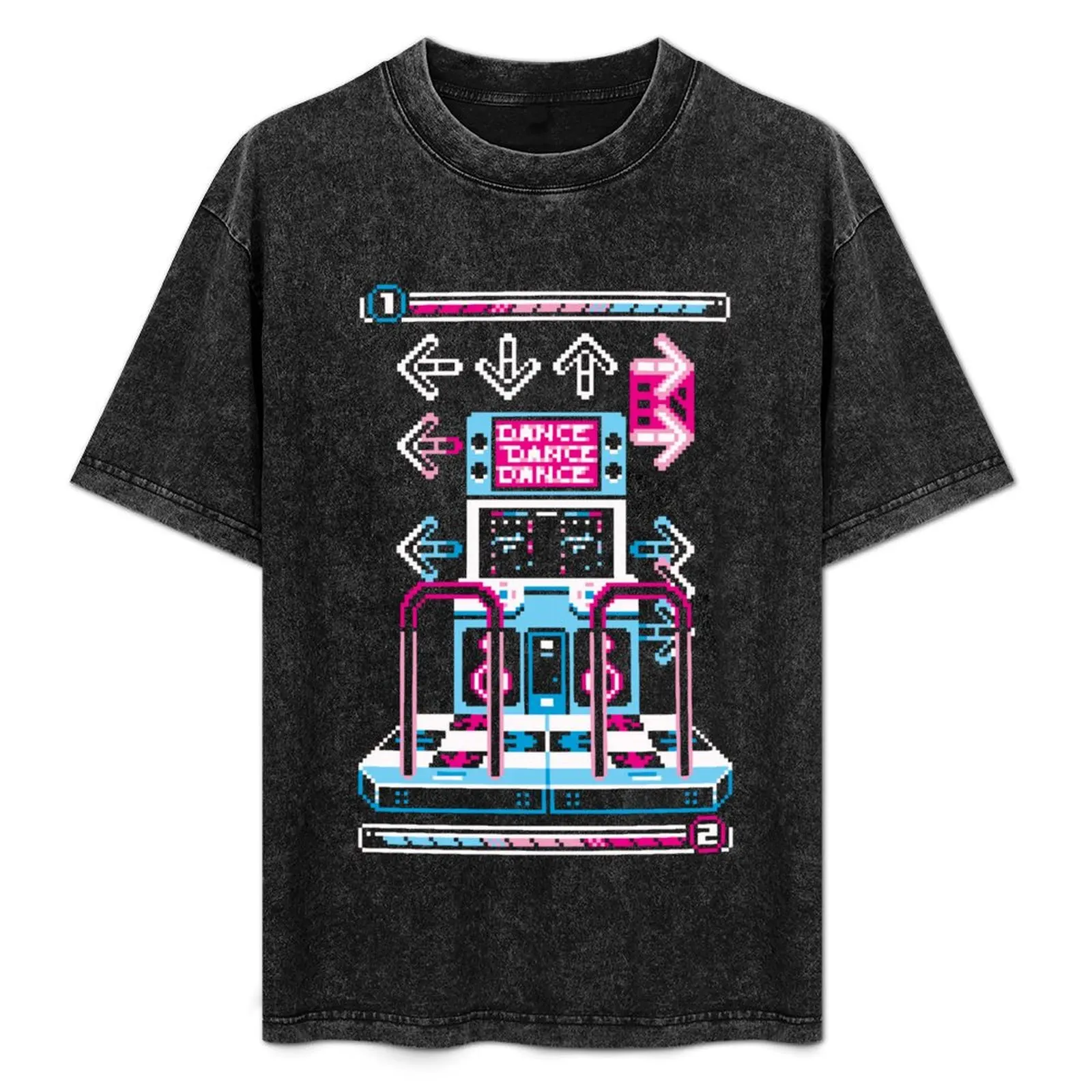 Dance Arcade T-Shirt plain oversized t shirt plus size tops mens t shirts pack