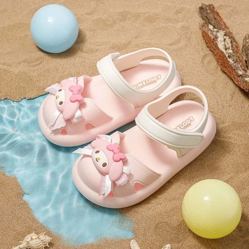 سينامورول Kawaii سانريو أنيمي قلادة الفتيات الأميرة النعال لطيف بلدي ميلودي الصيف الأطفال الصنادل Ins الهدايا للفتيات #3