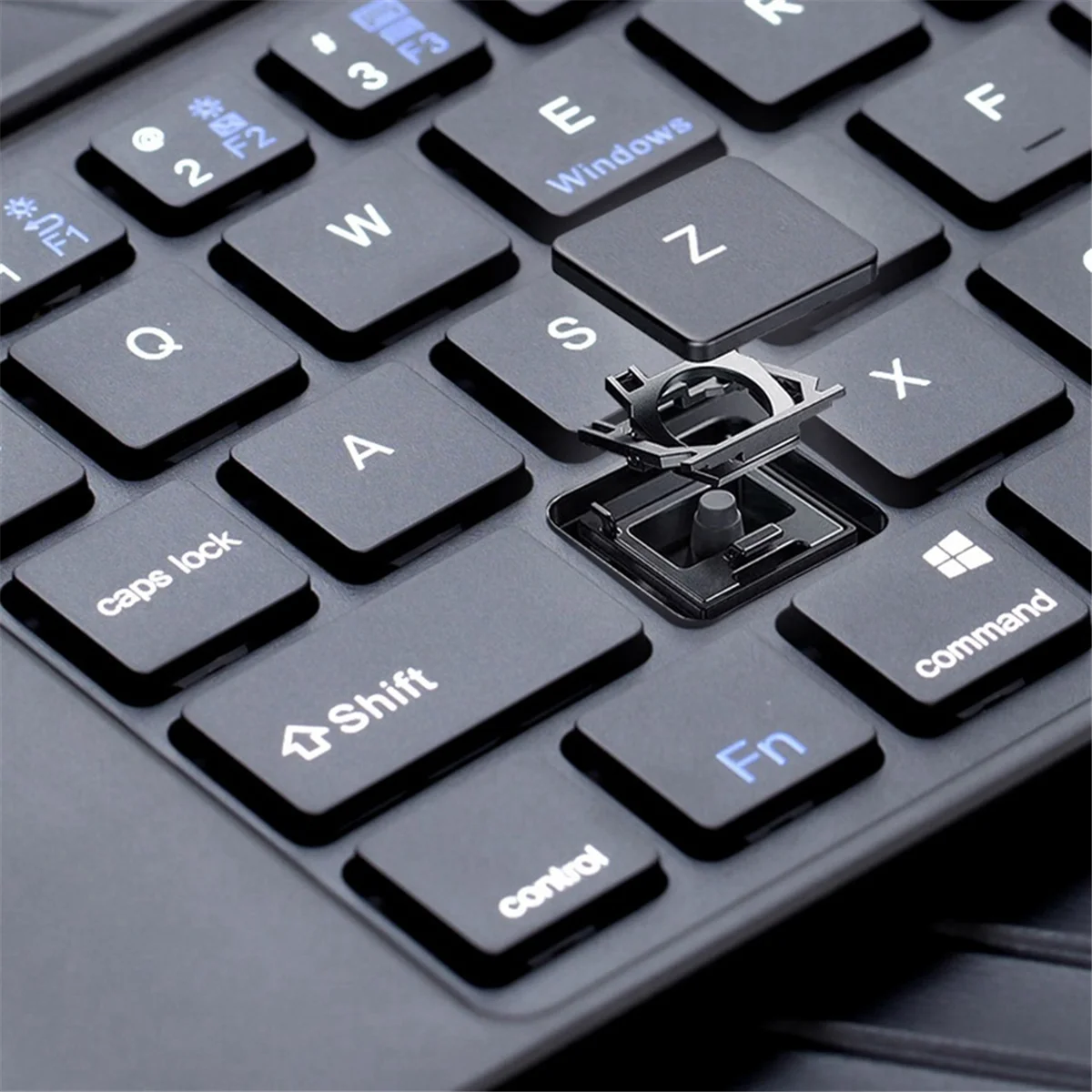 POP-lFolding Bluetooth-клавиатура Двухскладная портативная мини-клавиатура Bluetooth Перезаряжаемая офисная клавиатура