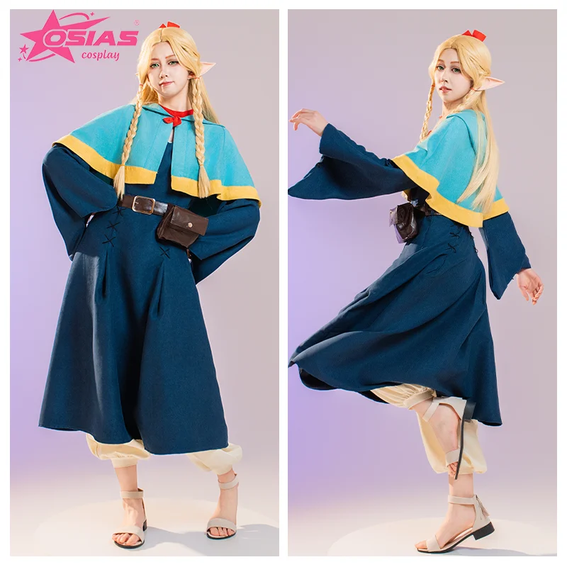 OSIAS Marcille Donato conjunto de disfraz de Cosplay Marcille Donato peluca Marcille Donato zapatos delicioso en mazmorra