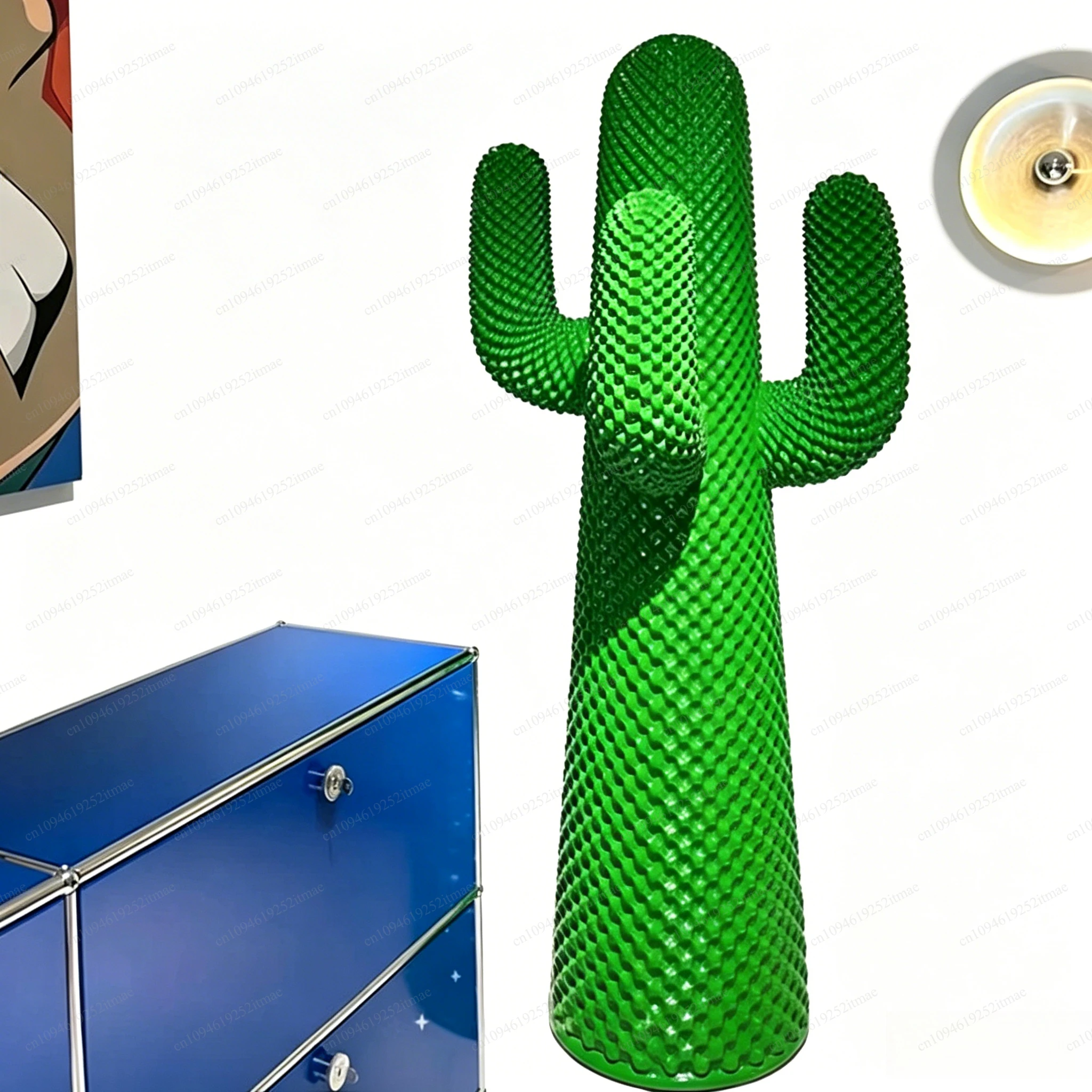 

Floor Standing Cactus Shaped Coat Rack Home Art Decor