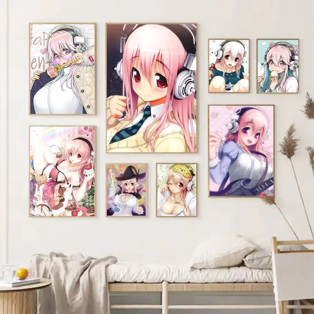 1PC Virtual Idol S-Super-Sonicos Posters HD Print Vintage Wall Art Decor for Home Study Room