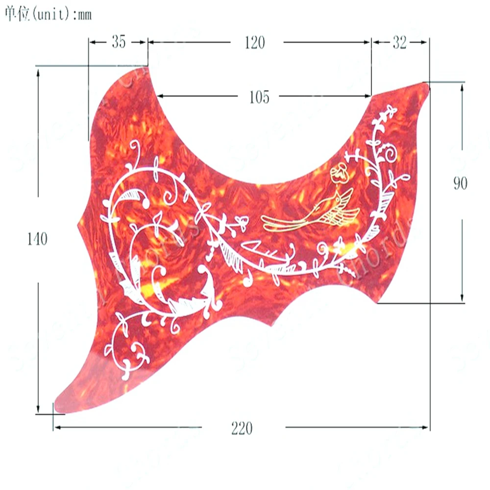 Left and Right handed Folk classic Acoustic Guitar Pickguard 40\