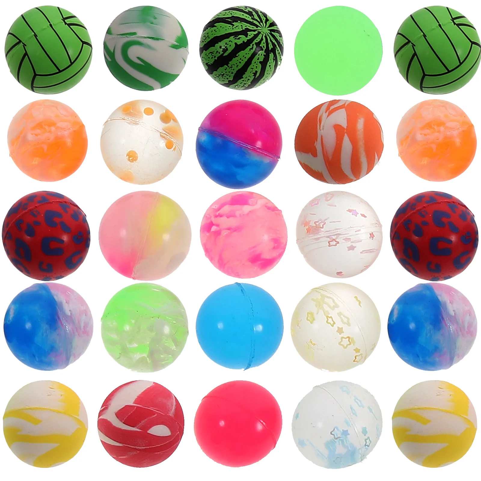 

50pcs Bouncy Balls 2 8cm 3cm Lightweight Stress Reliever Toys Kids Eva Children Decorative Balls Cognitive Skills Anti Stress