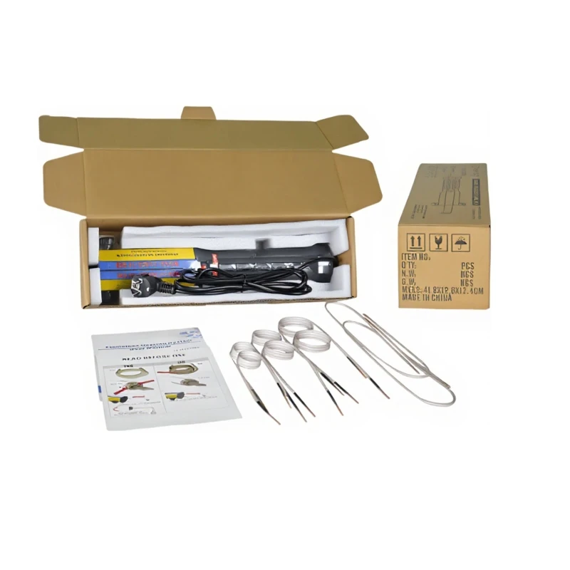 Мини-индукционный нагревательный станок 1000 Вт, 8 комплектов катушек, инструмент для автоматического использования, инструмент для удаления болтов PDR, ремонт гаража, беспламенный ручной нагреватель Мини-индукционный нагревательный станок 1000 Вт, 8 комплектов катушек, инструмент для автоматического использования, инструмент для удаления болтов PDR, ремонт гаража, беспламенный ручной нагреватель