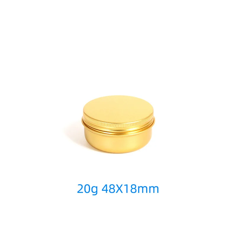 5 10 15 20 30 50 60g Lege Ronde Draagbare Aluminium Doos Metalen Blikjes DIY Crème Hervulbare Zilveren pot Theepot