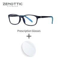 ZENOTTIC-gafas graduadas para niños, antiluz azul Tr90, gafas ópticas protectoras flexibles de silicona para niño y niña