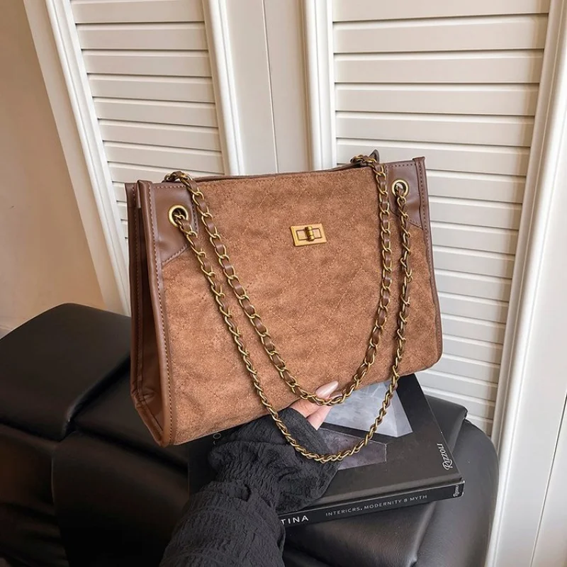 Luxe damesschoudertas gemaakt van leer met paardenbloempatroon, trendy Schotland, casual, lichtgewicht, dagelijkse stijl