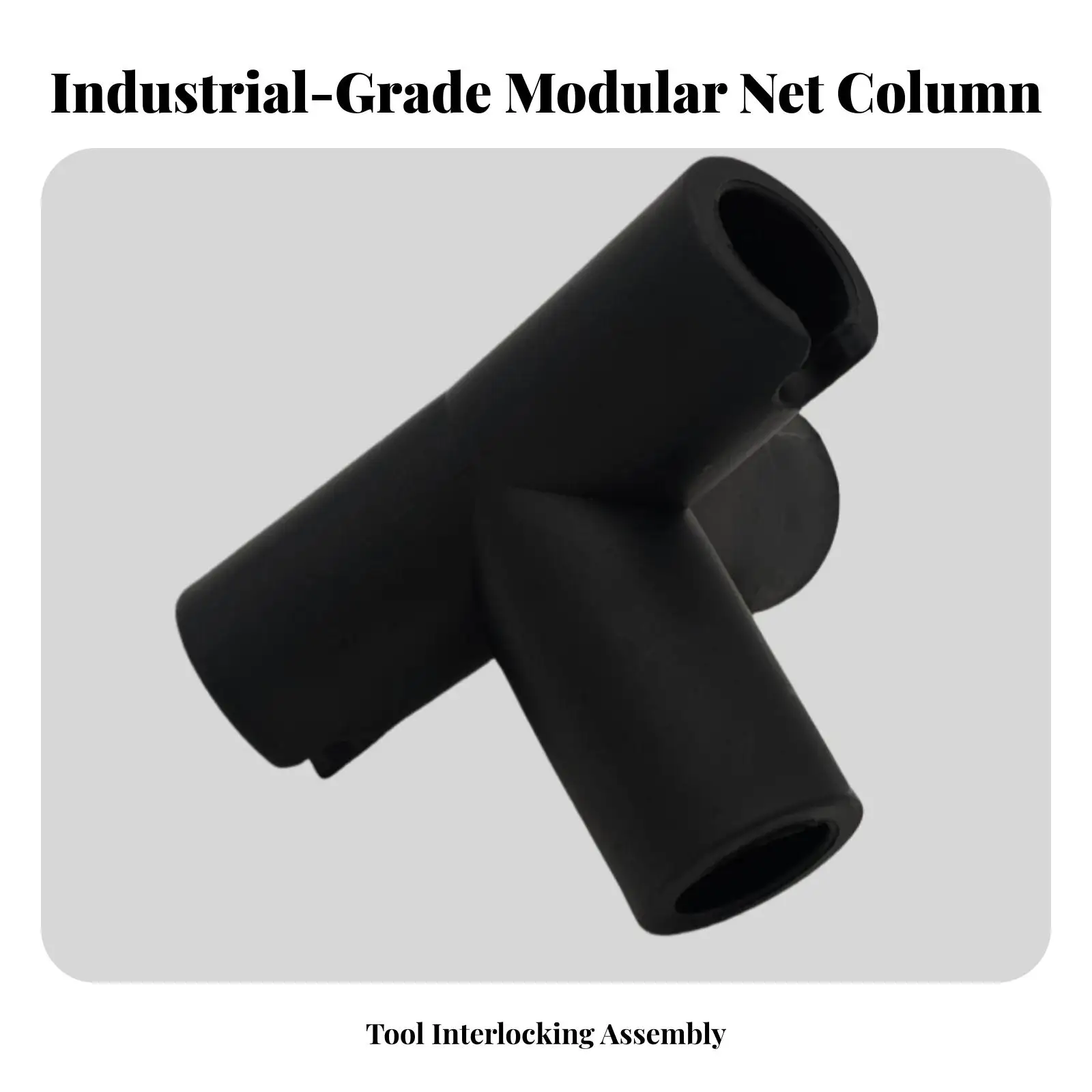 Athletic Net Pole Connector Heavy-Duty Triple-Connection Pipe Connector