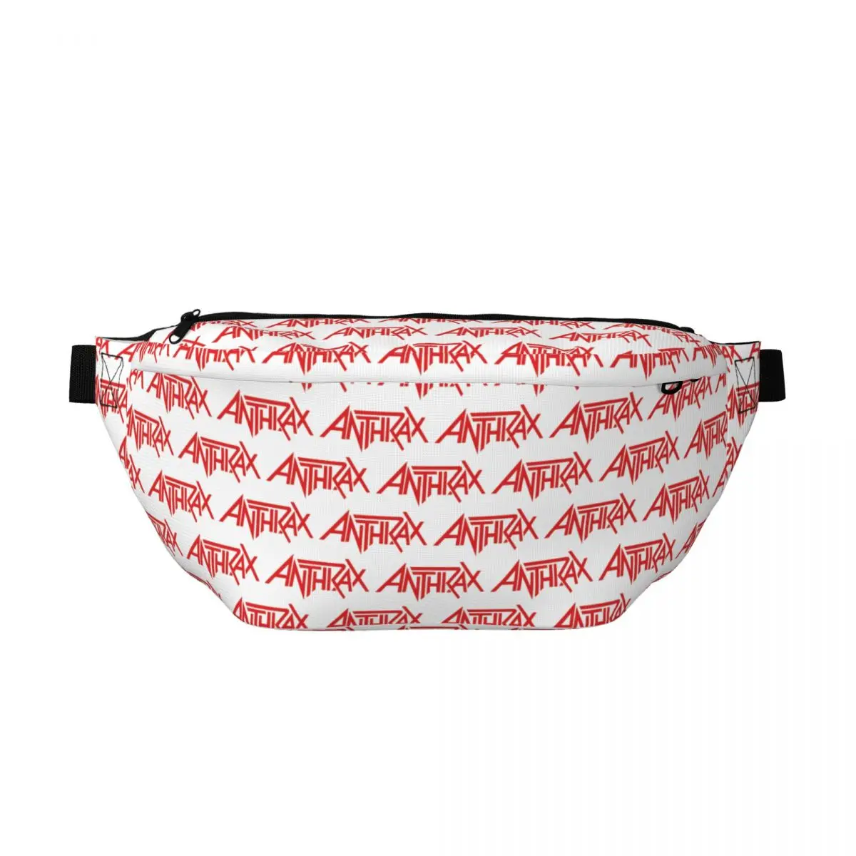 

Сумка-бананка через плечо с логотипом музыкальной группы Anthrax, регулируемая поясная сумка для мужчин и женщин, для путешествий, бега, для денег и телефона, нагрудная сумка