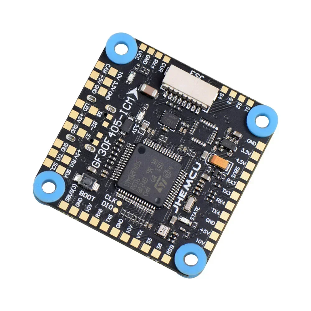 JHEMCU GF30F405 contrôleur de vol ICM42688 Baro OSD BlackBox 5V10V BEC 3S8S 30X30mm idéal pour les pièces de Drone RC FPV Freestyle