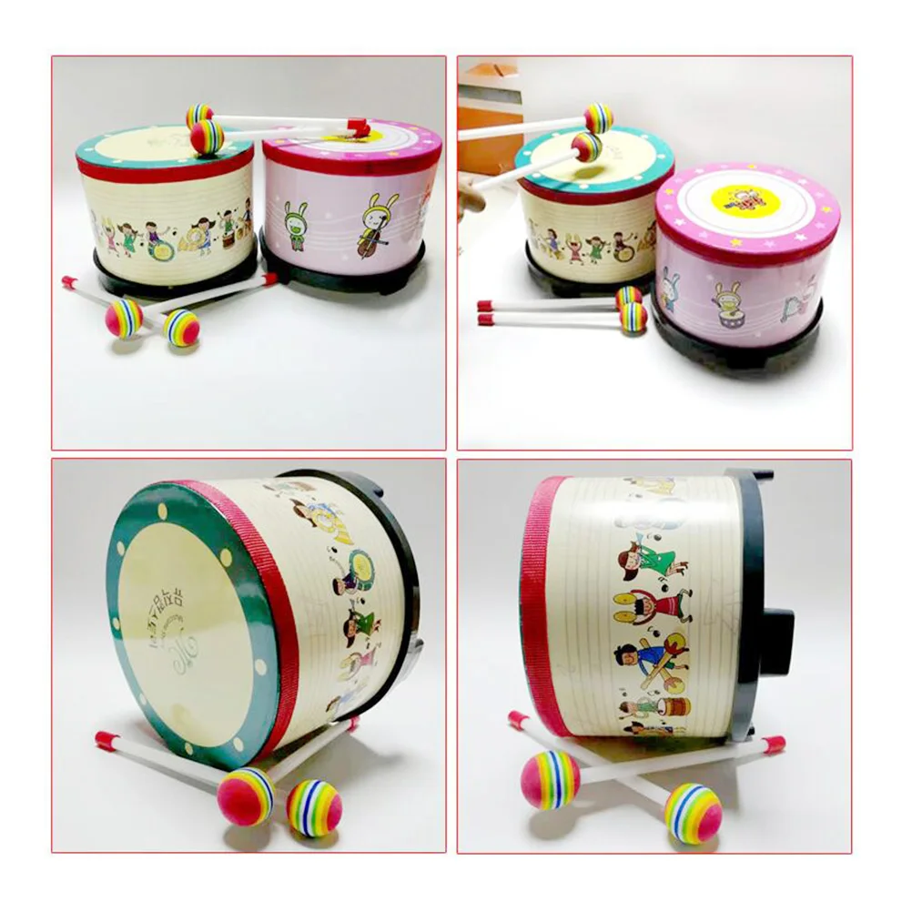 

Children Bass Drum Toy Instrument Safe Kids Music Teaching Tools Funny Percussion Practice Listening Skills Hand Eye