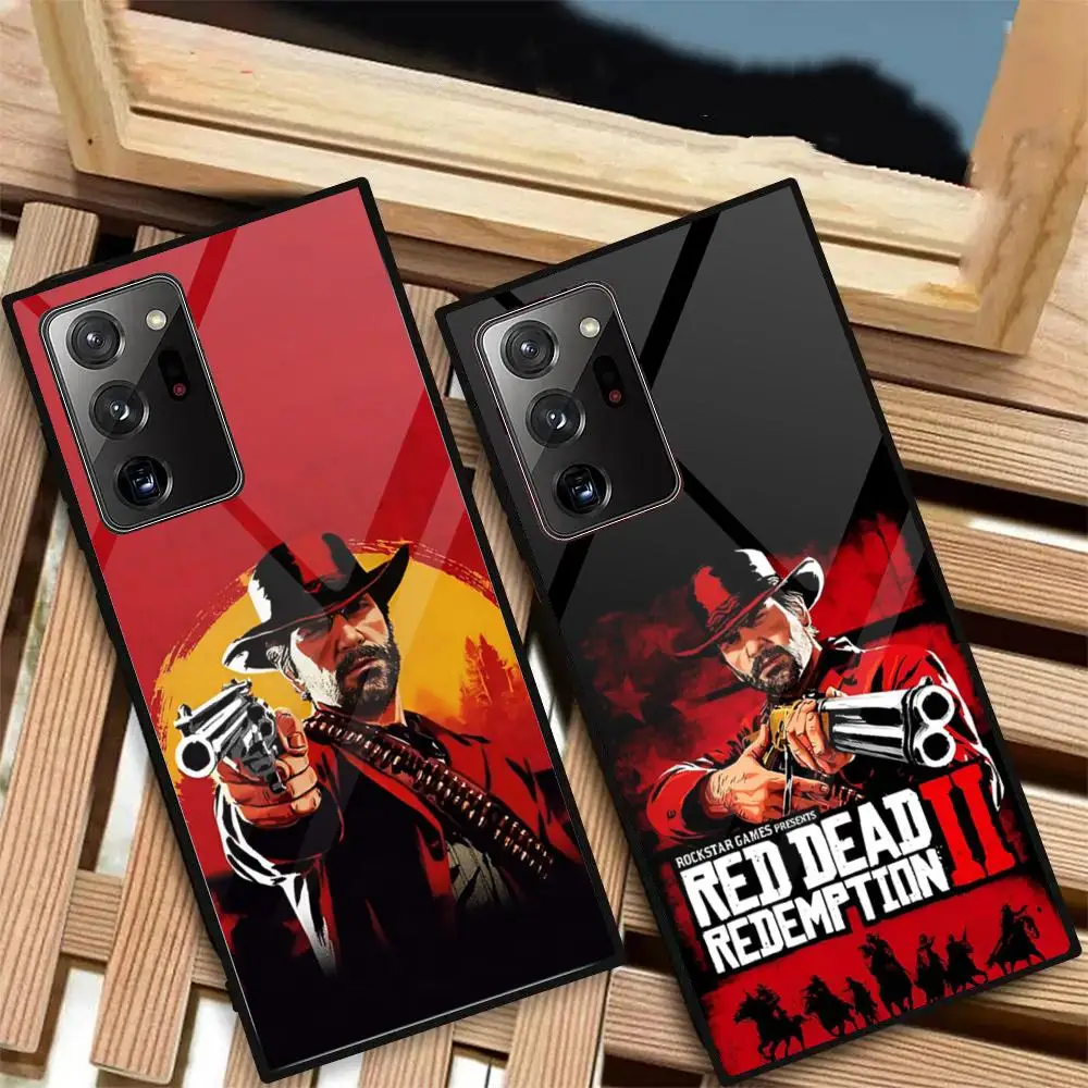 Game For Red Deads Redemption 2 MAISTO Phone Case Glass Phone Case For Samsung Galaxy S20 S21 S22 S23 S24 Note20 Ultra Plus Fe