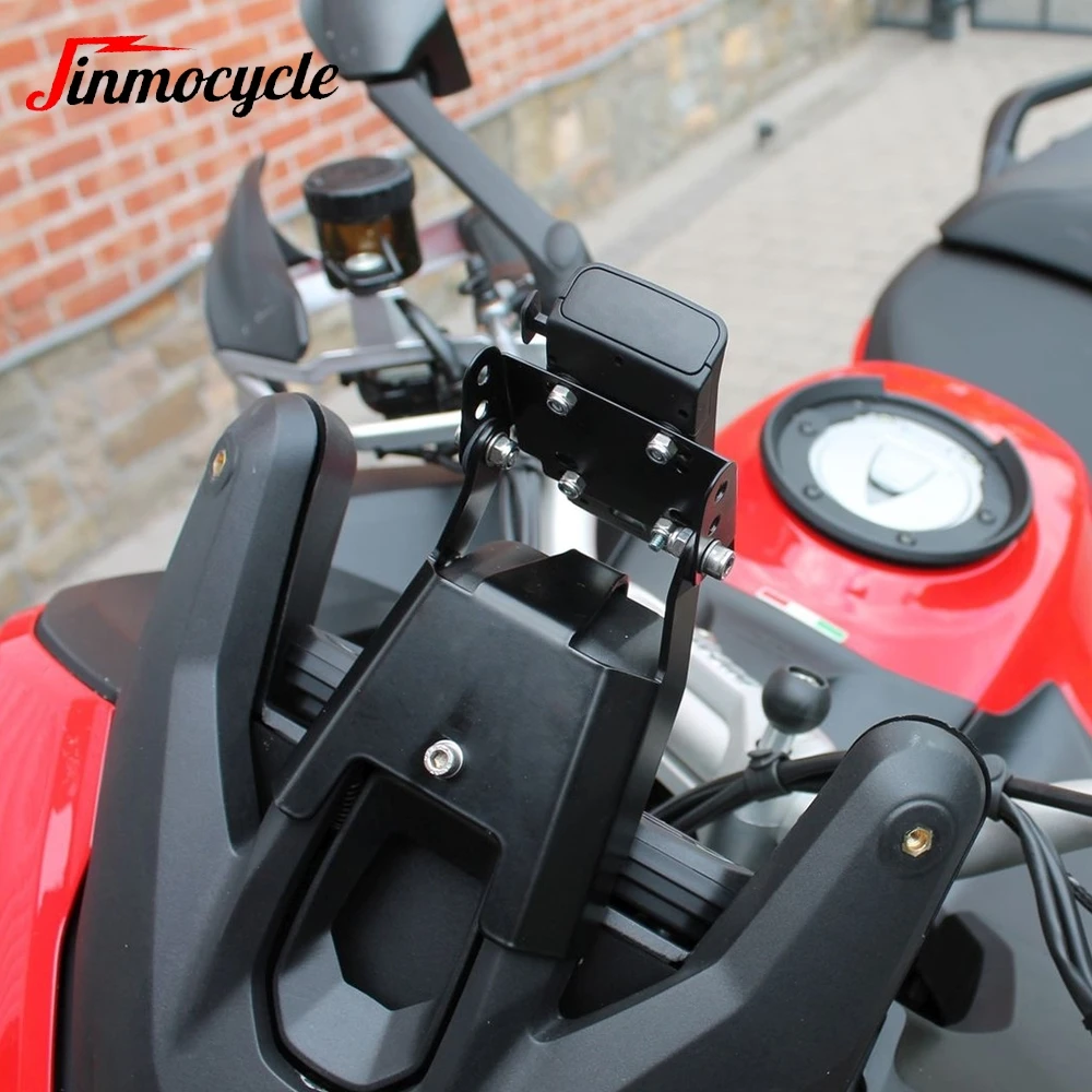 

For Ducati Multistrada 1200/Enduro 950/S 1260/S/Enduro Pro/Pikes Peak/D/Air/GT CNC Cellphone Phone GPS Navigation Mount Bracket