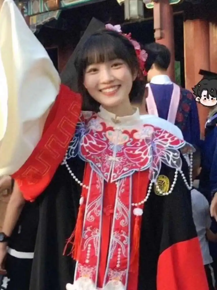 New Chinese Style Cloud Shoulder Academic Dress Graduate Graduation Photo Ming System Butterfly Collar Accessories Shawl Student