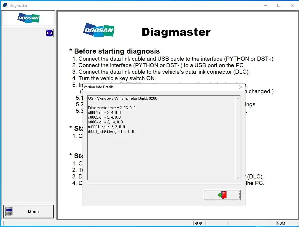 

Диагностический инструмент AutoCD Doosan Diagmaster 21.10.01