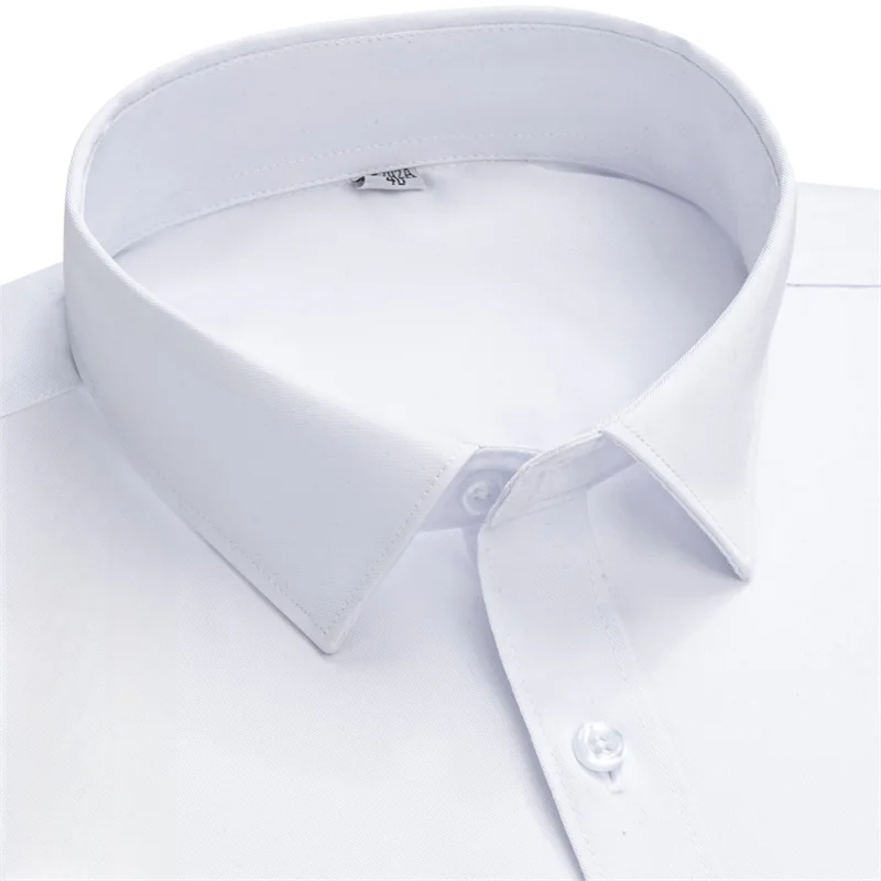 

New Pure Cotton Men's Shirts Male Business Casual Long sleeve Shirt for Men Pocket Office White Blue Social Shirt S-5XL 6XL 7XL