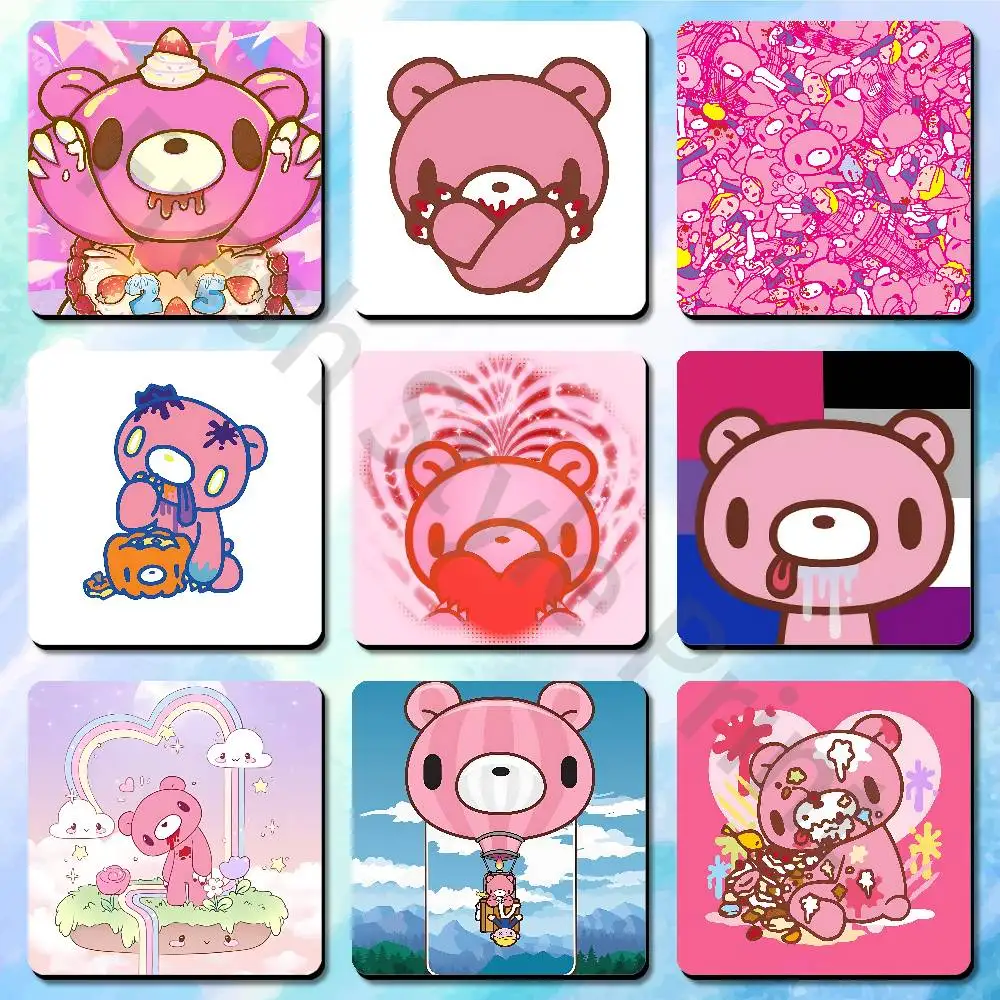 

Pink Bear G-Gloomys Kawaii Cute Cartoon Anime Refrigerator Magnets Soft Magnetic Heat Transfer Refrigerator Magnets Gift