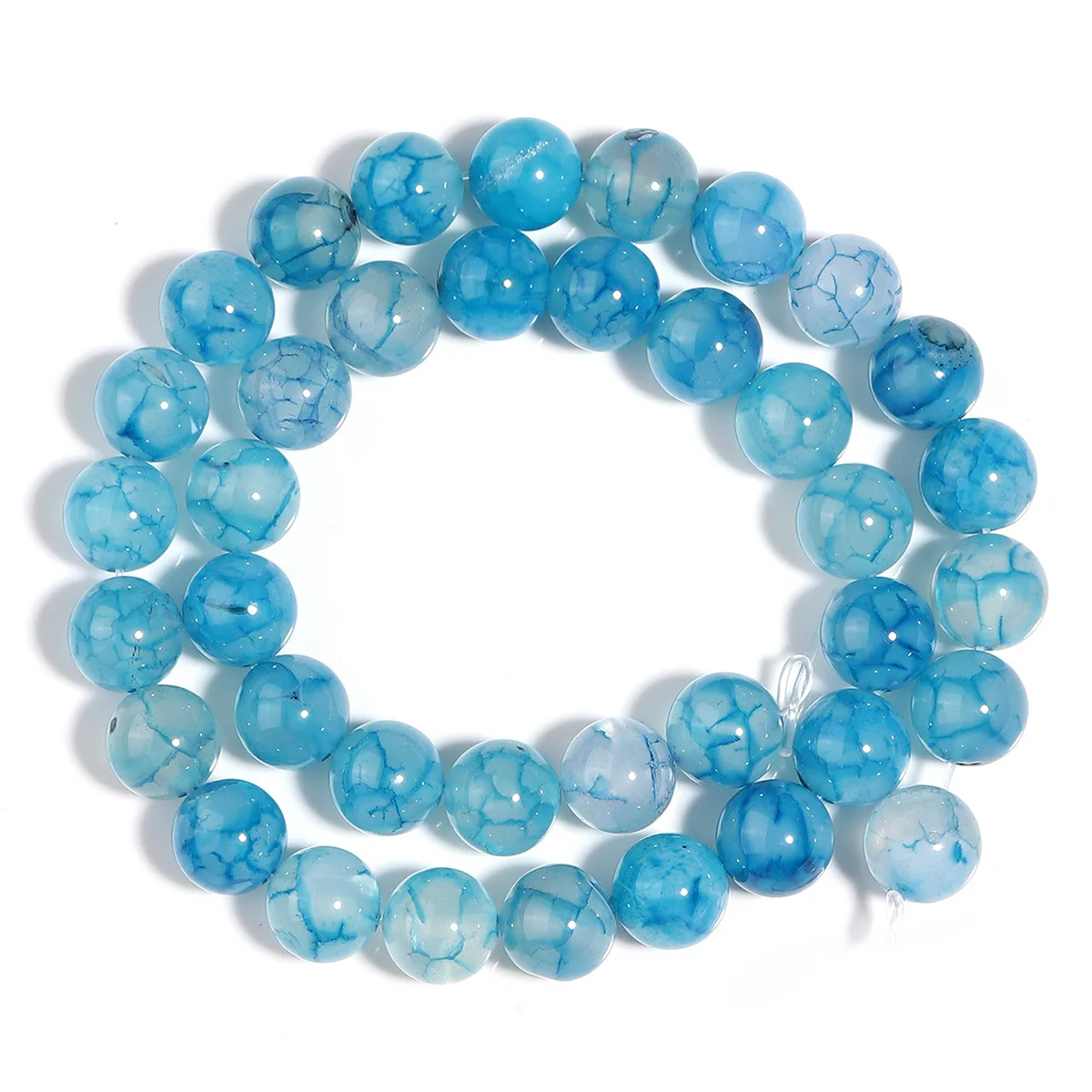 6/8/10mm Natural Stone Beads Blue Dragon Agates Round Loose SpacerBeads For Jewelry Making, DlY Bracelet Necklace Accessories