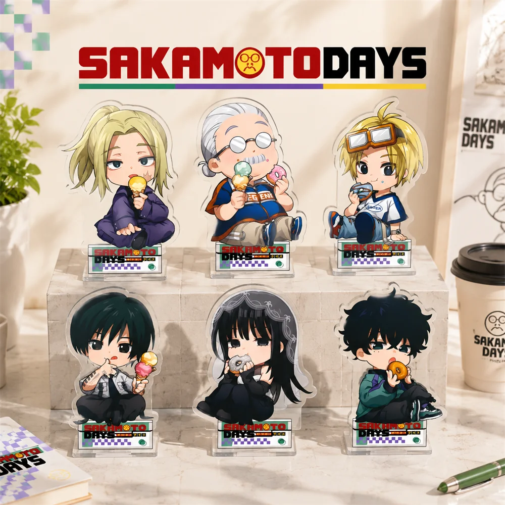 Anime Sakamoto Days 10cm Acrylic Stand Tabletop Decorations Accessories Decor Gifts Exquisite Products Elegant Keychains