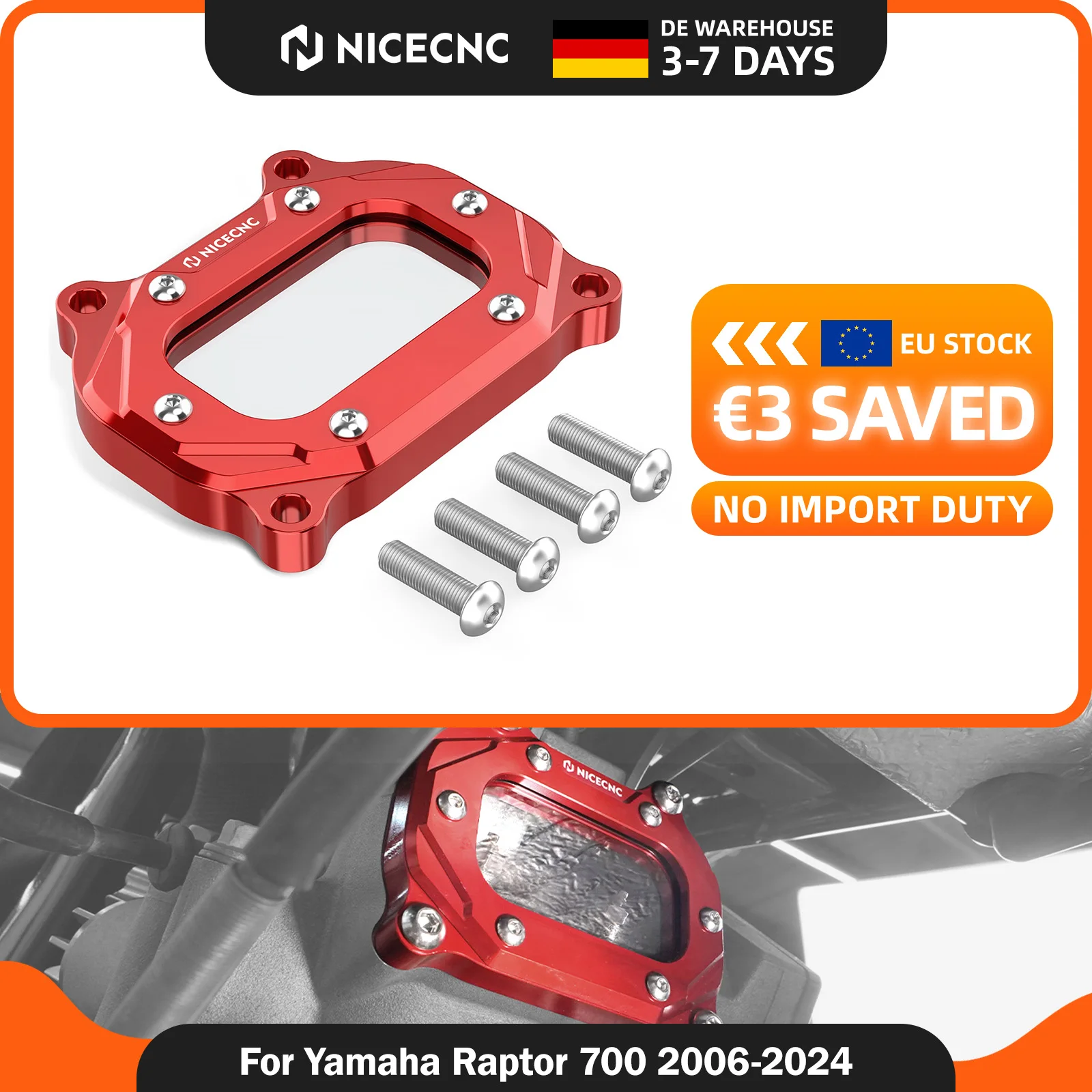 Protettore di protezione del cappuccio di sicurezza del cilindro NICECNC per YAMAHA RAPTOR 700 700R GRIZZLY 550 700 RHINO KODIAK 700 1S3-11186-00-00