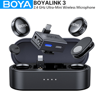 BOYA BOYALINK 3 Wireless Lapel Microphone for iPhone 15/16 Type-C Devices AI Noise Cancellation Lavalier Mic for Video Recording